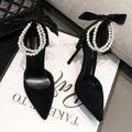 Comemore Lace-Up Bow Stiletto Sandals
